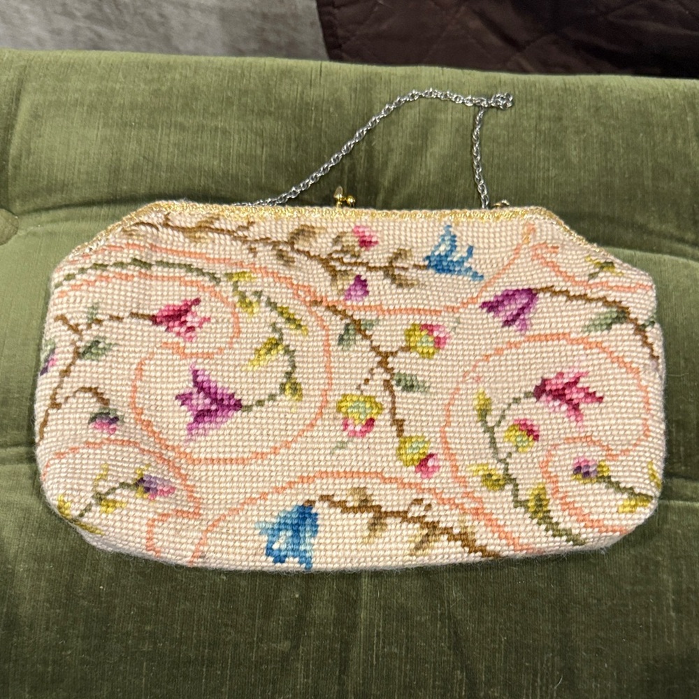 Vintage embroidered purse